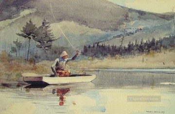  day Canvas - A Quiet Pool on a Sunny Day Realism marine painter Winslow Homer